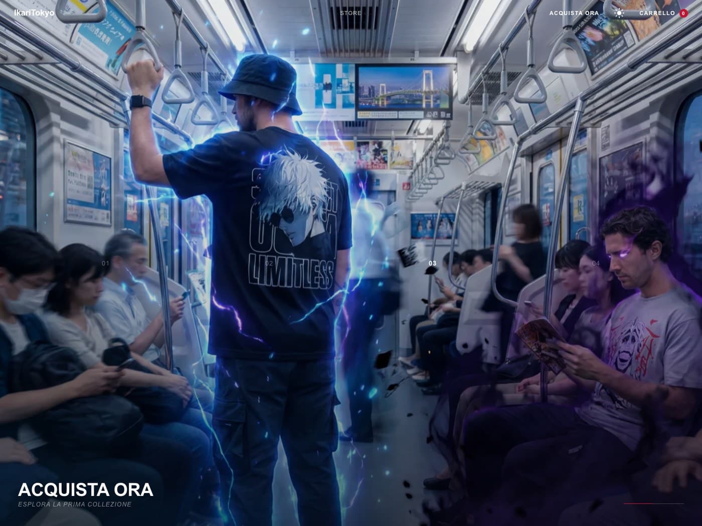 Schermata del sito IkariTokyo
