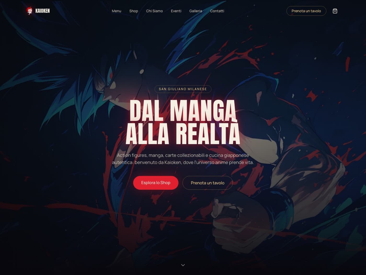 Schermata del sito Kaioken